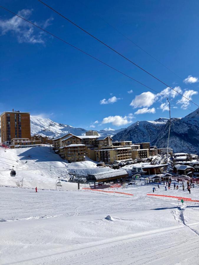 Appartement 6 places aux pieds des pistes avec piscine, wifi et parking privé PMR Orcières Exterior foto