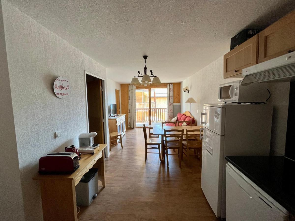 Appartement 6 places aux pieds des pistes avec piscine, wifi et parking privé PMR Orcières Exterior foto
