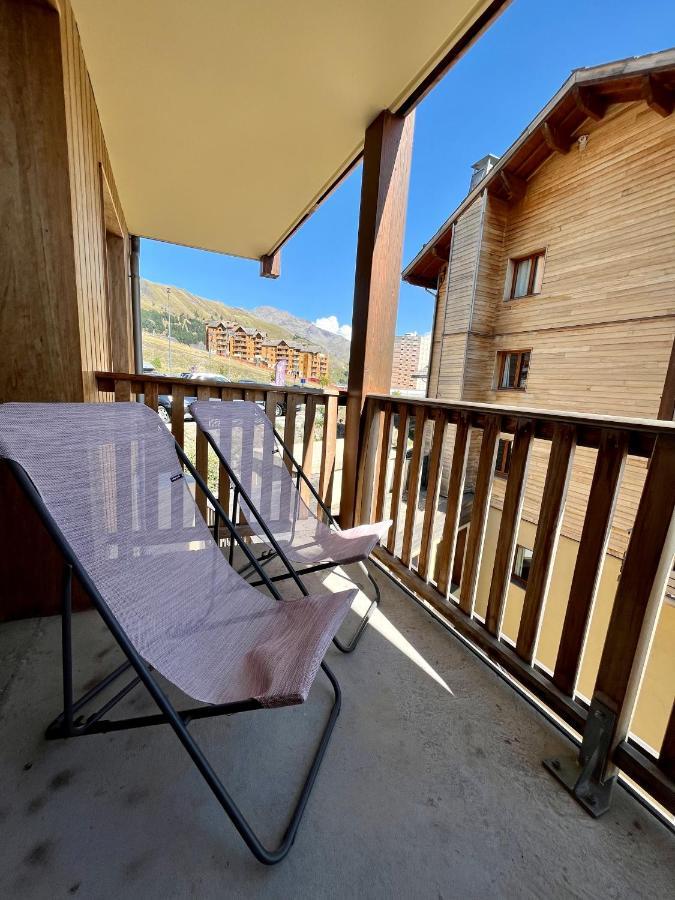 Appartement 6 places aux pieds des pistes avec piscine, wifi et parking privé PMR Orcières Exterior foto