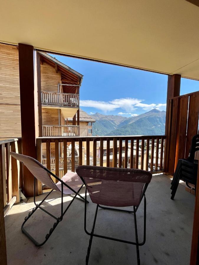 Appartement 6 places aux pieds des pistes avec piscine, wifi et parking privé PMR Orcières Exterior foto